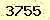 請輸入此驗證碼 : 3755