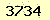 請輸入此驗證碼 : 3734