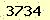 請輸入此驗證碼 : 3734