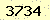 請輸入此驗證碼 : 3734