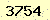請輸入此驗證碼 : 3754