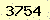 請輸入此驗證碼 : 3754