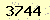 請輸入此驗證碼 : 3744