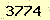 請輸入此驗證碼 : 3774