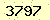 請輸入此驗證碼 : 3797