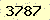 請輸入此驗證碼 : 3787