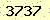 請輸入此驗證碼 : 3737