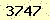 請輸入此驗證碼 : 3747