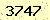 請輸入此驗證碼 : 3747
