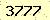 請輸入此驗證碼 : 3777
