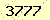請輸入此驗證碼 : 3777