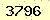 請輸入此驗證碼 : 3796