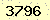 請輸入此驗證碼 : 3796