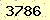 請輸入此驗證碼 : 3786