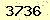 請輸入此驗證碼 : 3736