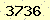 請輸入此驗證碼 : 3736