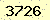 請輸入此驗證碼 : 3726