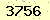請輸入此驗證碼 : 3756