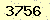 請輸入此驗證碼 : 3756