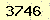 請輸入此驗證碼 : 3746