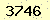 請輸入此驗證碼 : 3746