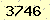 請輸入此驗證碼 : 3746