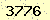 請輸入此驗證碼 : 3776
