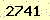 請輸入此驗證碼 : 2741