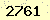 請輸入此驗證碼 : 2761