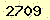 請輸入此驗證碼 : 2709