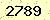 請輸入此驗證碼 : 2789