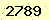 請輸入此驗證碼 : 2789