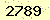請輸入此驗證碼 : 2789