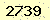 請輸入此驗證碼 : 2739