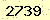 請輸入此驗證碼 : 2739