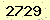請輸入此驗證碼 : 2729