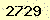 請輸入此驗證碼 : 2729