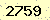 請輸入此驗證碼 : 2759