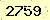 請輸入此驗證碼 : 2759