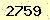 請輸入此驗證碼 : 2759