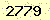 請輸入此驗證碼 : 2779