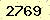 請輸入此驗證碼 : 2769