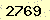 請輸入此驗證碼 : 2769
