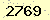 請輸入此驗證碼 : 2769