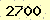 請輸入此驗證碼 : 2700
