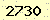 請輸入此驗證碼 : 2730