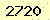 請輸入此驗證碼 : 2720