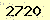 請輸入此驗證碼 : 2720