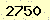 請輸入此驗證碼 : 2750