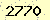 請輸入此驗證碼 : 2770